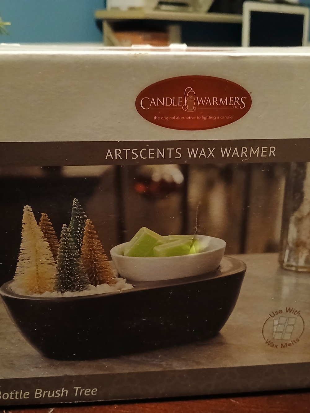 Artscents Black and White Bottle Brush Tree Wax Warmer